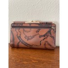 Vintage Gary s Leather Wallet Equestrian Chain Link Horse Bit Pattern Checkbook