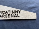 Vtg Picatinny Arsenal Metal Sign  3lbs  Dover Nj Munitions Command