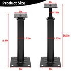 Heavy Duty Adjustable House Jacks For Leveling   Lifting  4 Pack Screw Jack P   