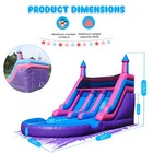 21ft Commercial Pvc Inflatable Double Water Slide W splash Pool For Kids Adults