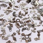 25 Watch Plates Gears Steampunk Part Altered Art Watchmaker Lot Repair Vintage