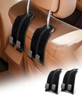Purse Hook For Car  Car Hooks For Seat Headrest Metal   Premium Black 2pack
