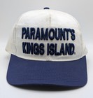 Vintage 90s Y2k Paramount s Kings Island Amusement Park Snapback Hat Pki Vtg Cap