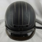 Gmax Gm-35 Full Dress Solid Half Helmet Matte Black Motorcycle 