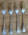 Lot Of 4 Antique Silver Plate Ce   Co Bp Forks