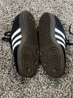 Adidas Samba Black White Leather Low Top Soccer Sneakers Rubber Sole Men s