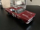 Marvin Panch 2x Signed Glen Wood Bros Ford Galaxie Univ Of Racing 1 24 Diecast