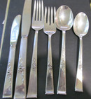 Classic Rose By Reed   Barton 6 Piece Place Setting  Sterling Silver No Monogram