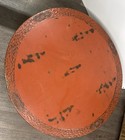 Vintage Japanese Wooden Chabudai Folding Round Dining Low Table Flower