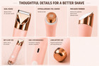 2-in-1 Electric Bikini Trimmer For Women Usb-c Rechargeable Wet Dry Shaver Pink