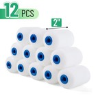 Bates Choice Foam Paint Roller Covers  2   12 Pack  High Density Mini White 