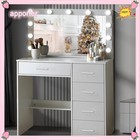 11 Led Lights Makeup Desk Mirror Dressing Dresser Table Dresser White Vanity Set