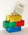 2018 Old World Christmas - Building Blocks - Blown Glass Ornament New W tag