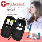 Epipen Medical Carrying Case Hard Shell Eva Shock Absorption Travel Organizer 