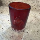 Ruby Etched Glass Panama Pacific Souvenir Exposition 1915 Expo  Pretty 