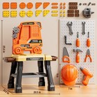 Kids Tool Bench Set With Electric Drill And Realistic Tool  Pretend Play Cons   