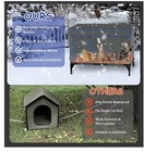 Heated Outdoor Cat House For Winter  100  Waterproof Xxl Shelter  29 x17 x21  