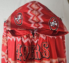 Nfl Team Apparel Men s Xxl Body Suit Pj s Sf 49ers Logo Hooded Zip Reindeer Snow