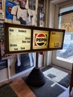 1970s Pepsi Menu Board Sign Advertising Snack Bar Food Stand Soda Cola 50x20   