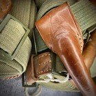Leather Handle   Two Straps - Lot Of 20 - Polish Army Surplus - Lavvuu Bushcraft