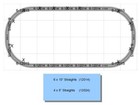 Lionel Fastrack 40x60 To A 48x96 Oval Add On Track Layout Pack O Gauge New