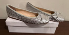 275 Central Women s Size 9  39  Silver Leather  irene  Ballet Flat Shoes - New 