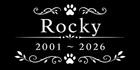 Dog Personalized Pet Stone Memorial Grave Marker Granite Plaque 6x12 Free Ship