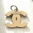 Designer Cc Zipper Pull Button Charm All Gold 19 Mm
