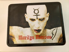 Marilyn Manson Metal Lunchbox Tin W  Red Handle   Latch  Black Neca