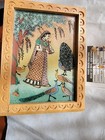 India Handmade Decorative Box W gemstone Bani Thani Picture On Front - 2001 New