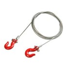 Rc 1 10 Size Steel Tow Cable   Tow Hooks For Scale Off-road 2 Pcs For  6 99