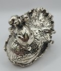 Arthur Court Trinket Box Bunny Rabbits Red Eyes 2005