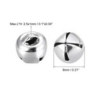 Jingle Bells  8mm 24pcs Small Bells For Crafts Diy Christmas  Silver Tone