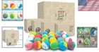 Deluxe Organic Bath Bomb Set - 24 Fizzy Treats For Skin Nourishment   Relaxation