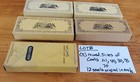 Wood Spools J P Coats Thread  Six Cord White W  Boxes 12  Complete  Mix Lot Of 5