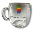 Vintage Apple Computer Mug Acrylic Rainbow Power To Be Your Best
