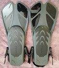 Capas Adult L xl Swim Fins Adjustable Open Heel Snorkel Scuba Diving Flippers
