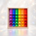 30 Pieces Acrylic Building Blocks Semi-transparent Building Blocks Shiny