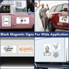 4 Pcs 17x12 Inch Car Door Magnets Signs Flexible Magnetic Bumper Stickers