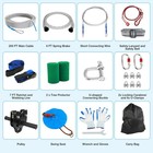 200ft Zip Line For Kids And Adults  Up To 400lbs Fast Tightening Zipline Kit