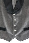 Wahmaker Cinch Back Frontier Vest Men s Xl Black Velvet Pinstripe Vest