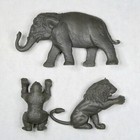 Marx Circus Animals Lot Vintage 1950s Elephant Lion Gorilla Gray Vinyl Figures