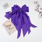 Large Hair Bows 2pcs Dark Purple Long Tail Bow Hair Clip With Dark Purple 2pcs