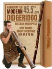Modern Didgeridoo Instrument     Hand-fired With Beeswax Mouthpiece  Durable An   