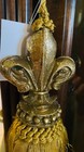 Vtg Large Gold Tassel French Inspired Style Fluer- De -lis 12  Long X 3  Wide