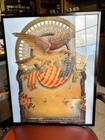 Huge 20  X 13  Vtg Antique Embossed Diecut Germany Calendar Topper Paper Mache