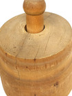 Antique Primitive Strawberry Wooden Butter Mold Stamp Press