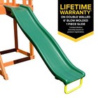 Wooden Swing Set Playground Outdoor Backyard Slide Play Fort