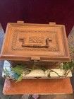 Vintage Max Klein Sewing Box Sc-1280 1970 Brown With Tray Great Shape Plastic