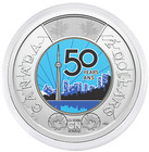 2026  2 50th Anniversary Of The Cn Tower Special Wrap Roll Set   2 Extra Coins